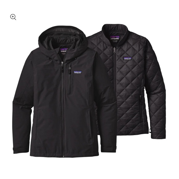 Patagonia Windsweep 3-in-1 Jacket Puffer Rain Ski Coat Parka Size